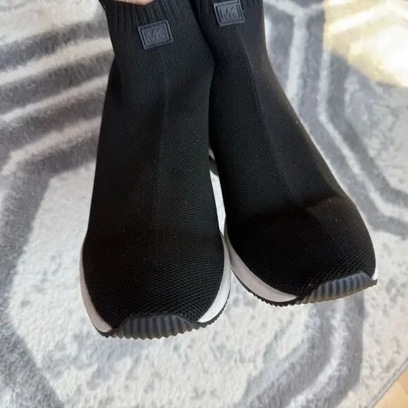 Michael Michael Kors Skyler Stretch-Knit Sock Sneaker in Black 9 - Picture 9 of 13